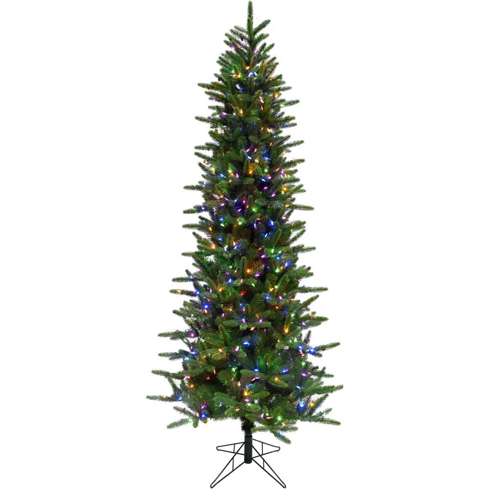 Fraser Hill Farm 9 Ft Carmel Pine Slim Artificial Christmas Tree