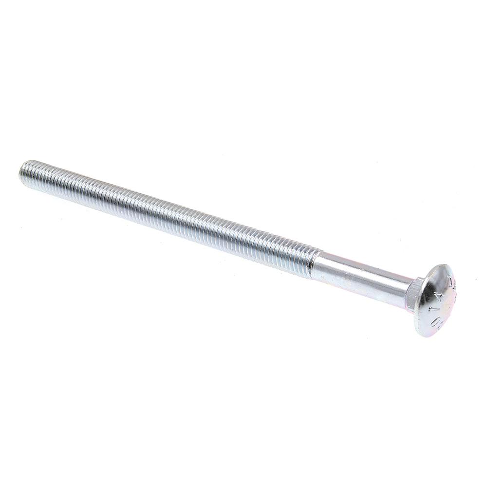 Zinc Plated 307A Carriage Bolts 1//4-20 x 8/" with 6/" Thread 10 pcs