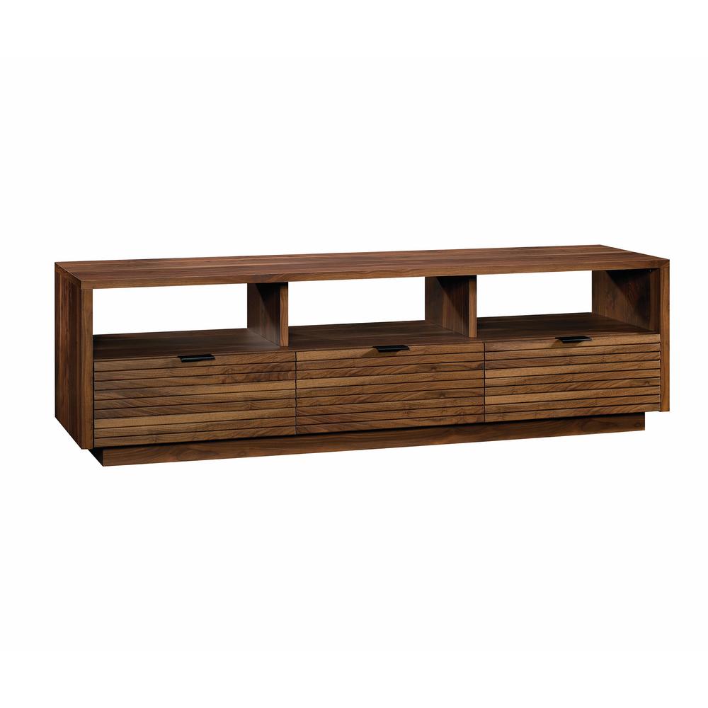 Sauder Harvey Park Grand Walnut Entertainment Credenza