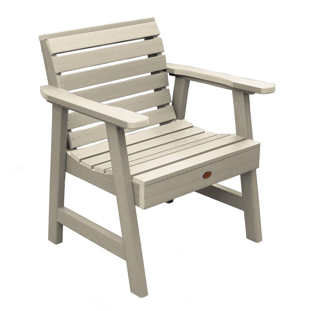 Highwood Lehigh White Recycled Plastic Outdoor Lounge Chair-AD-CHGL1