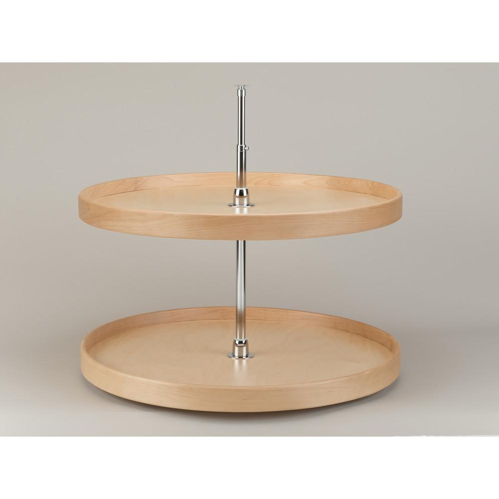 RevAShelf 32 in. Natural Wood Full Circle Lazy Susans 2ShelfLD4NW