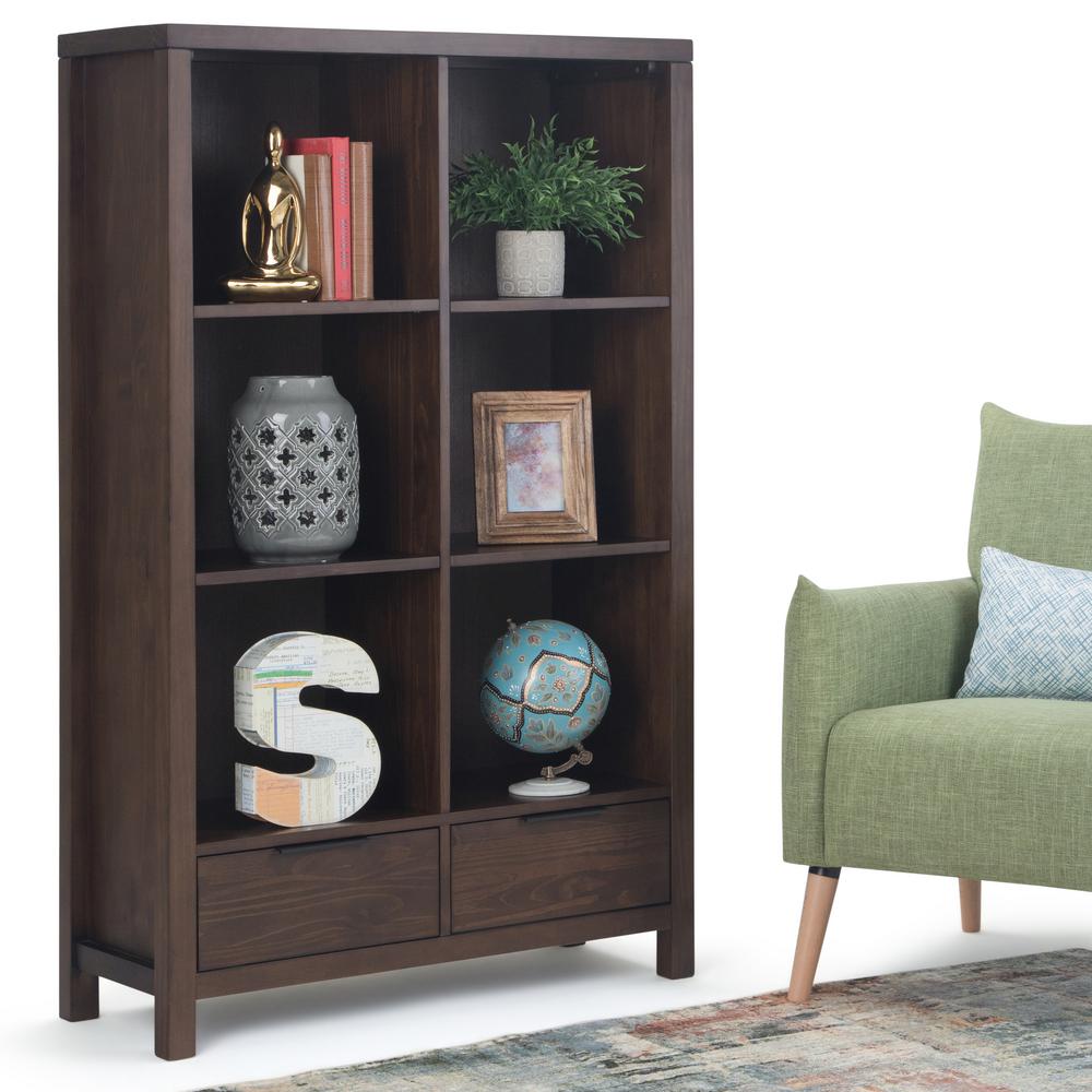Simpli Home Hollander Solid Wood 58 In X 36 In Modern