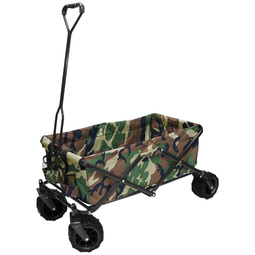 Creative Outdoor 7 cu. ft. Folding Garden Wagon Carts in Camo by Creative Outdoor