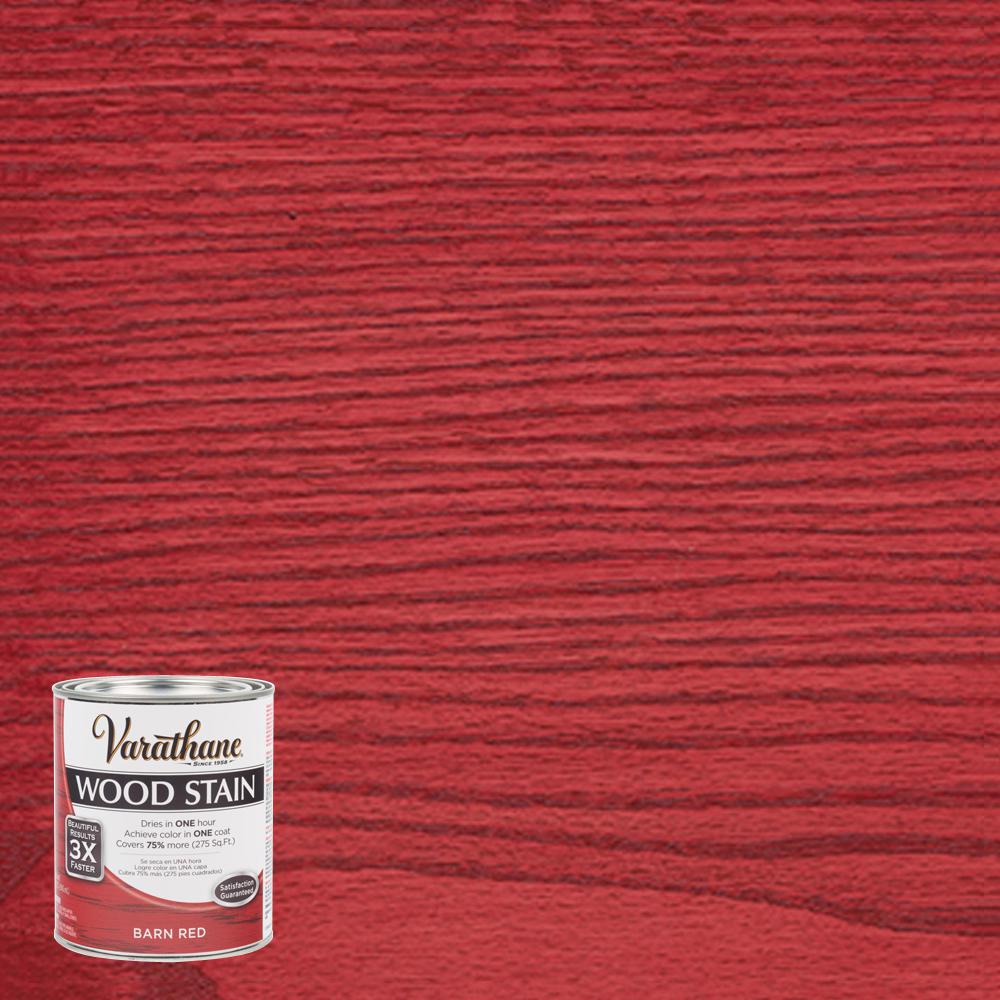 Varathane 1 Qt Barn Red Premium Fast Dry Interior Wood Stain 300382