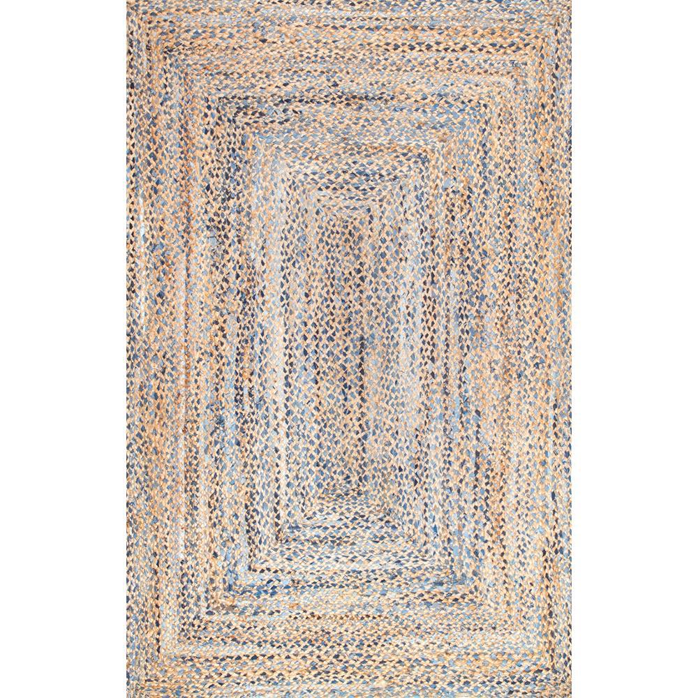 Nuloom Eliz Jute Blue 4 Ft X 6 Area Rug Mgdr01a 406 The Home Nuloom Eliz Jute Blue 4 Ft X 6 Area Rug