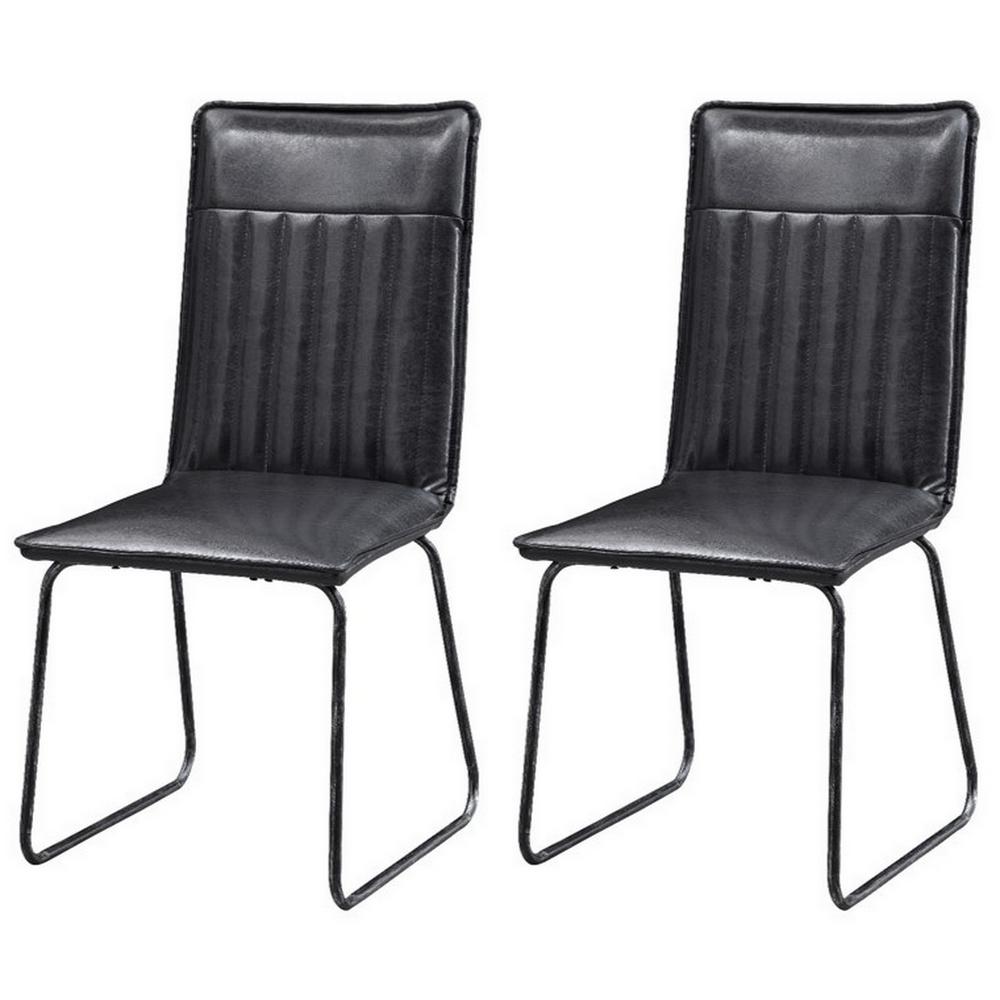 Coast To Coast Modern Black Accent Chairs Set Of 2 51503 The Home Depot