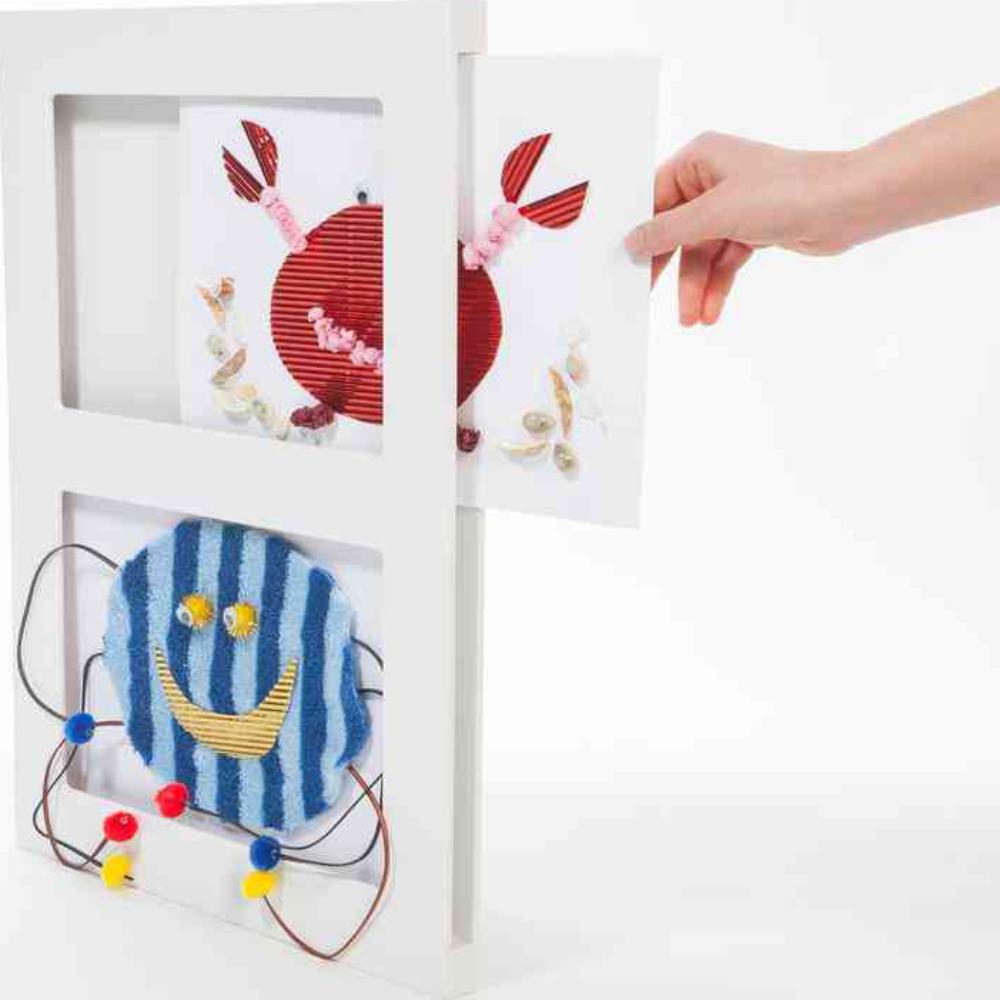 The Articulate Gallery Double Picture Frame 9 By 12 Inch Double Gallery Picture Frame 9 By 12 Inch White