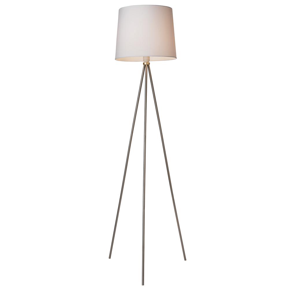Newhouse Lighting Alexandria Contemporary Tripod Floor Lamp With
