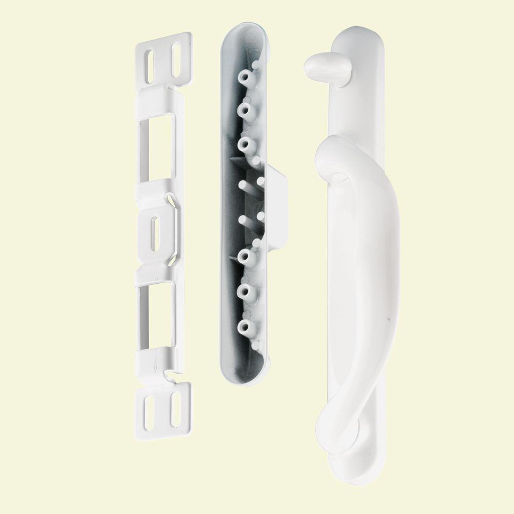 Prime Line White Mortise System Right Hand Patio Door Handle Set C Prime Line White Mortise System Right Hand Patio Door Handle Set