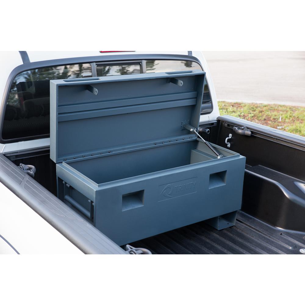 Job Site Box Tool Storage Truck Bed 36 in. Matte Gray Rust-resistant ...