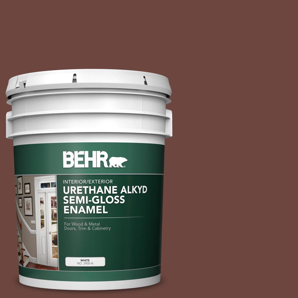 BEHR 5 gal. #PPU3-19 Moroccan Henna Urethane Alkyd Semi ...