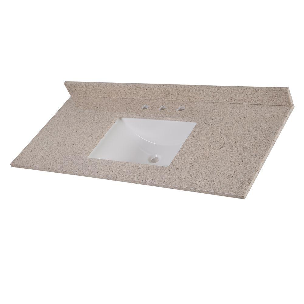 Home Decorators Collection 49 in. Colorpoint Vanity Top in Maui with