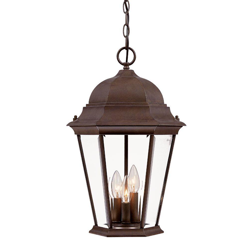 Acclaim Lighting Richmond Collection 3Light Burled Walnut Outdoor
