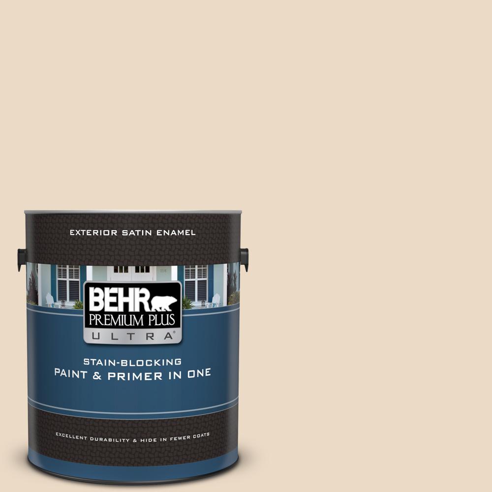 BEHR Premium Plus Ultra 1 gal. YLW6 Navajo White Satin