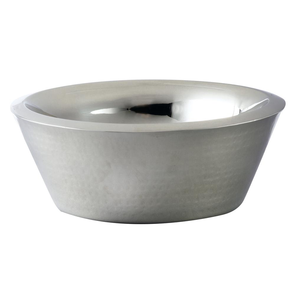 Kitchenaid 5 Qt Bowl In Polished Stainless Steel With Comfort Dia Hammered Stainless Steel Double Wall Bowl 72585