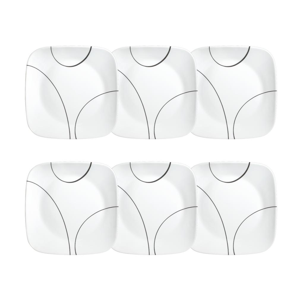 Corelle Square 10.5In Dinner Plates Splendor (Set of 6) 1107746 The