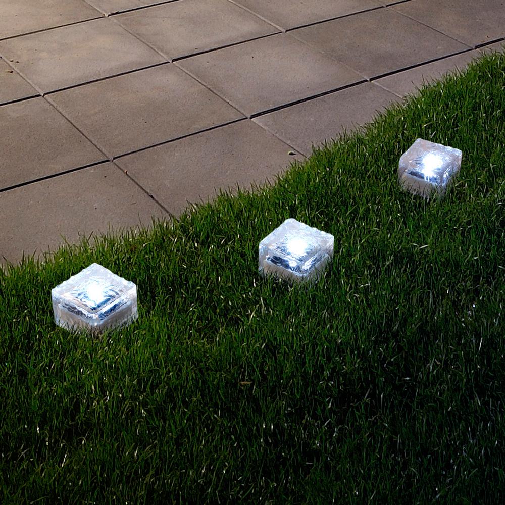 Pure Garden Clear Outdoor Integrated Led Landscape Path Solar Integrated Led Landscape Path Solar