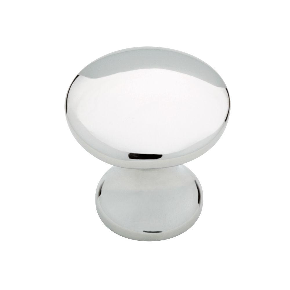 Liberty 1 1 2 In Polished Chrome Concave Round Cabinet Knob P65015h Chr C The Home Depot