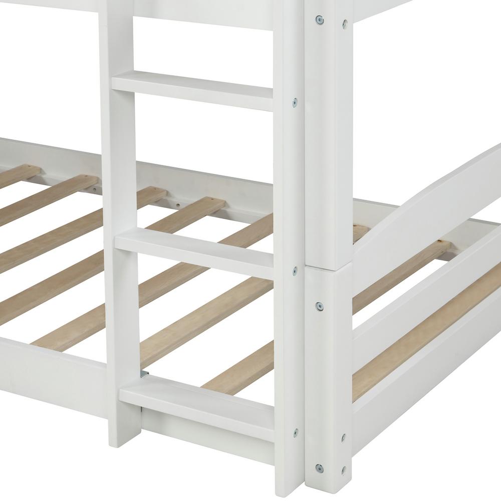 cheap white wooden bunk beds