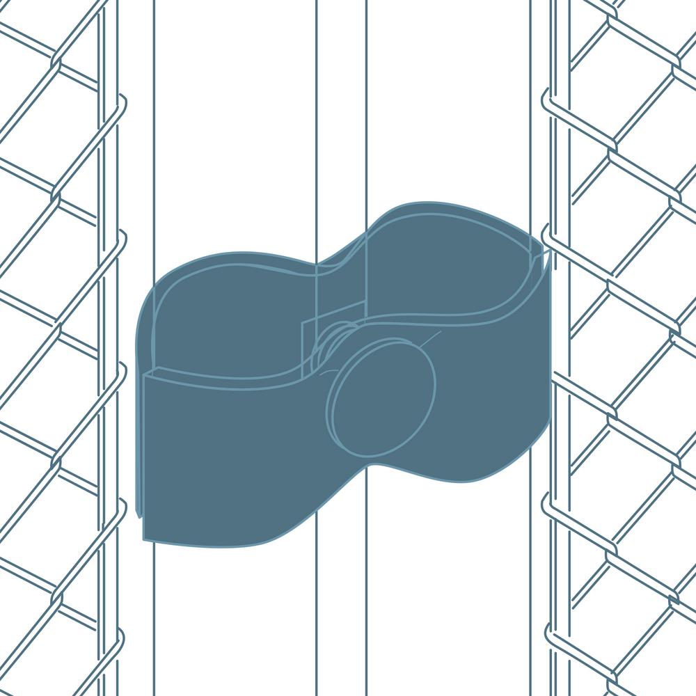 chain link fence panel clamps