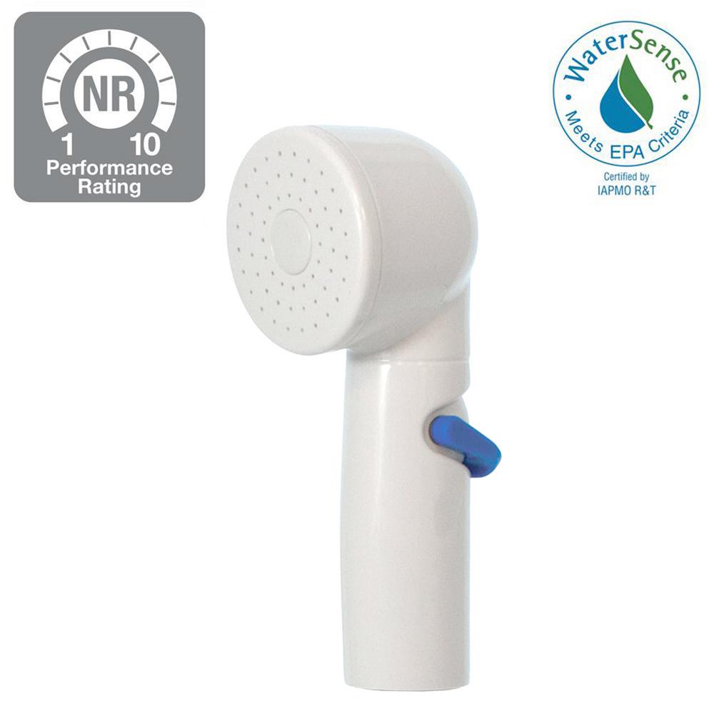 Rinse Ace Sprayer 2 Spray Handheld Showerhead Plus 8 Ft Hose And Quick Connect In Chrome With White Rinse Ace Sprayer 2 Spray Handheld Showerhead Plus 8 Ft Hose And Quick Connect In Chrome With White