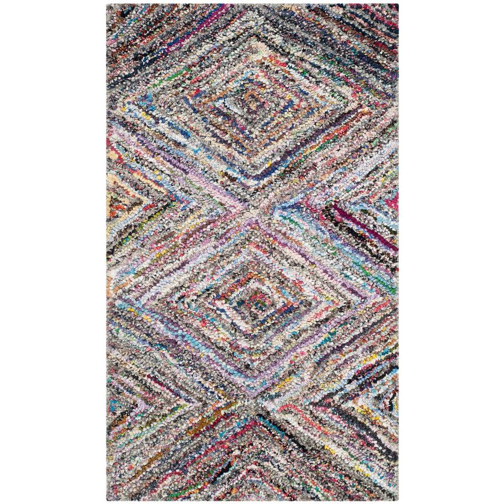 Safavieh Braided Multi 2 ft. 3 in. x 8 ft. Rug RunnerBRD164A28 The Home Depot