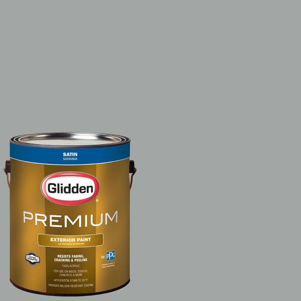 Glidden Premium 1 Gal Nfl 025c Dallas Cowboys Silver Satin Nfl 025c Dallas Cowboys Silver Satin Exterior Paint