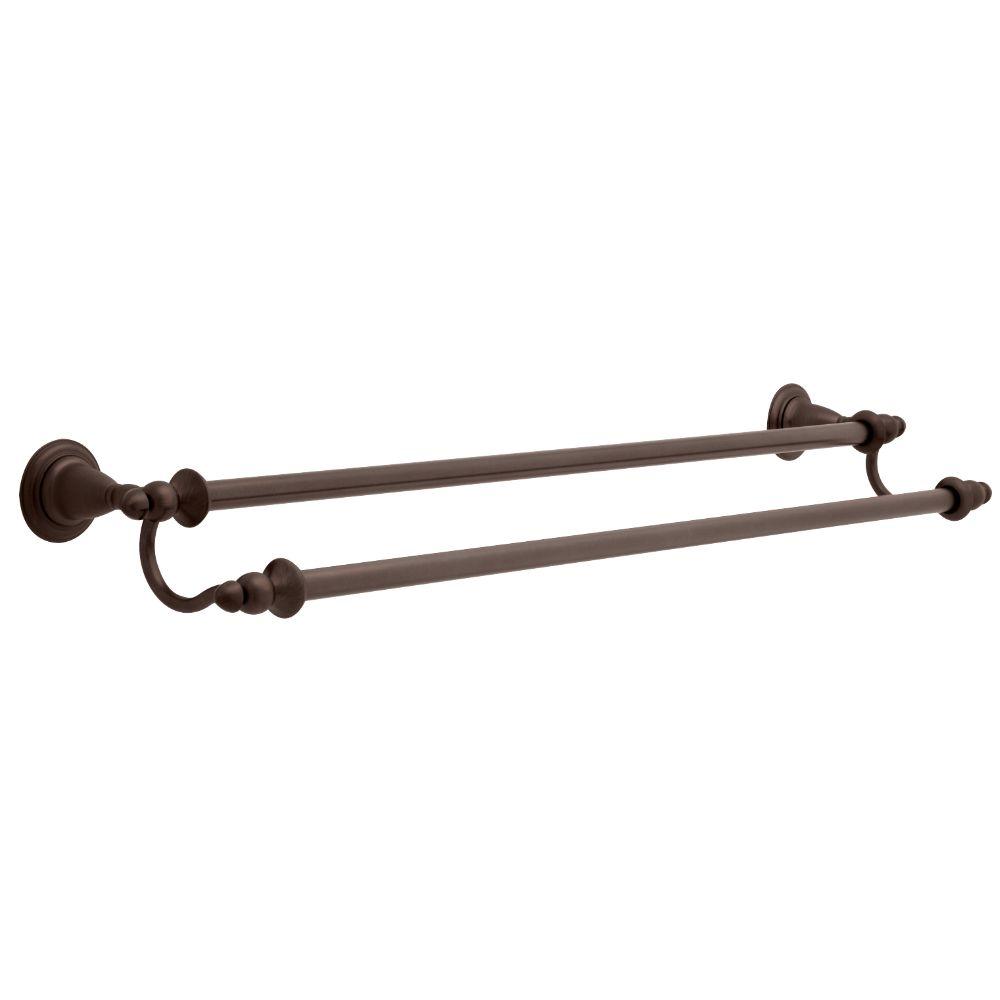 Delta Victorian 24 in. Double Towel Bar in SpotShield Bronze