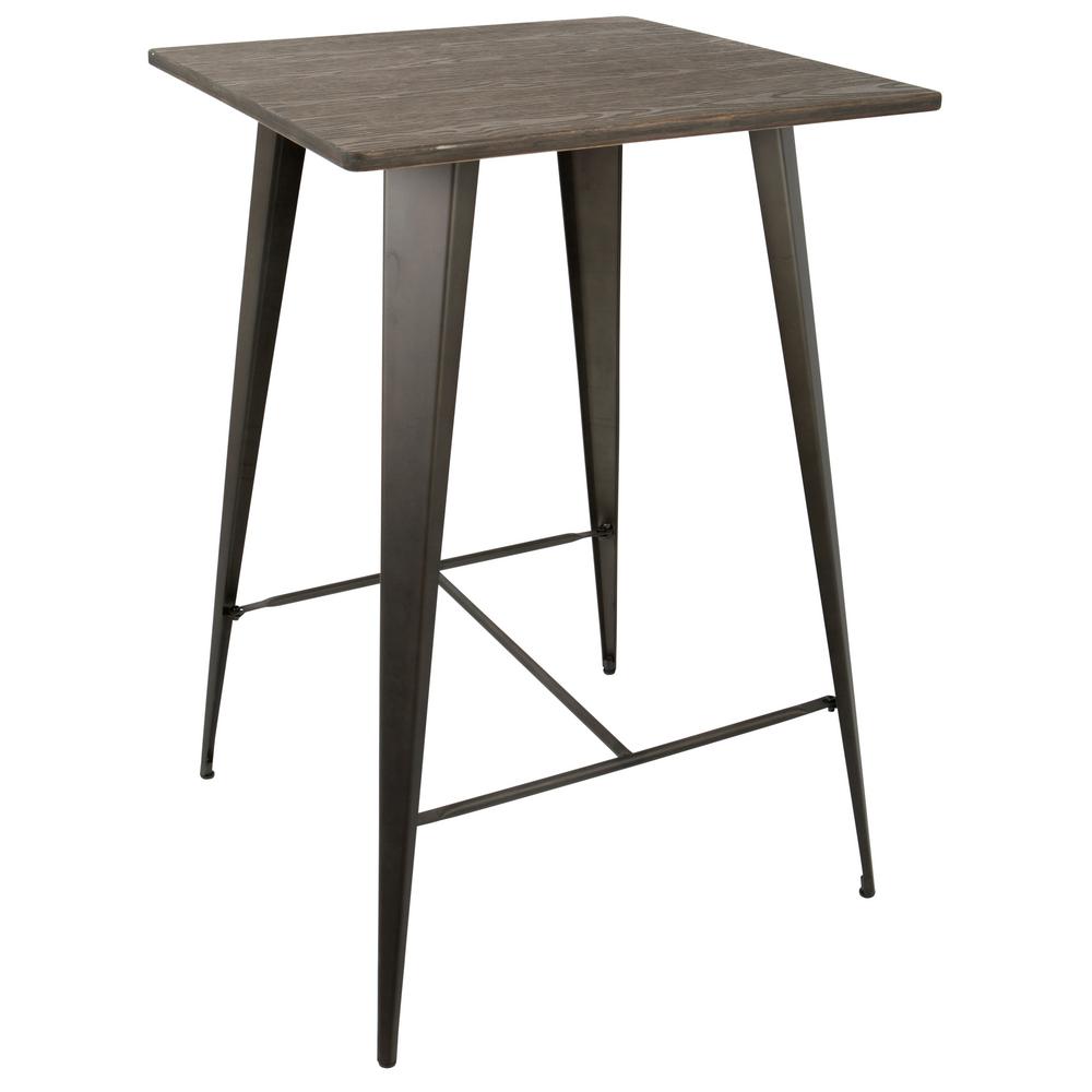 Pub And Bar Tables Kitchen Dining Room Furniture Oregon Antique And Espresso Pub Table