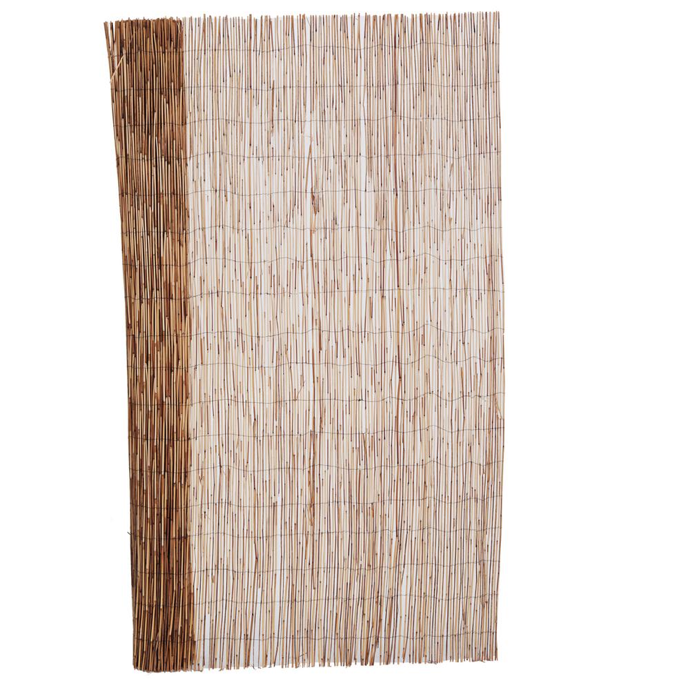 Backyard X Scapes 6 Ft H X 16 Ft L Bamboo Coffee Peeled Reed Fence Panel 2 Pack 20 C6 2 The Home Depot