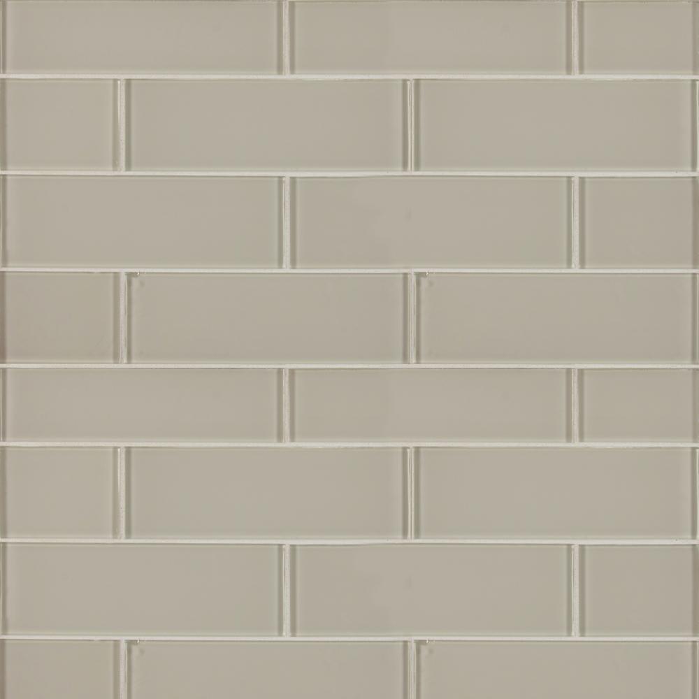 Msi Snow Cap White 3 In X 9 8mm Glossy Gl Wall Tile 8 X 9 In 8mm Glossy Gl Wall Tile