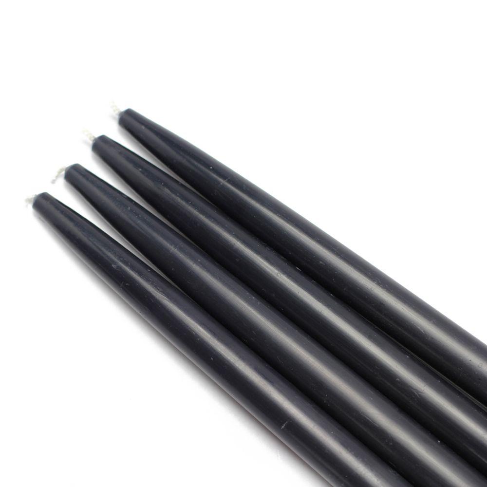 Zest Candle 10 in. Black Taper Candles (12Set)CEZ040 The Home Depot