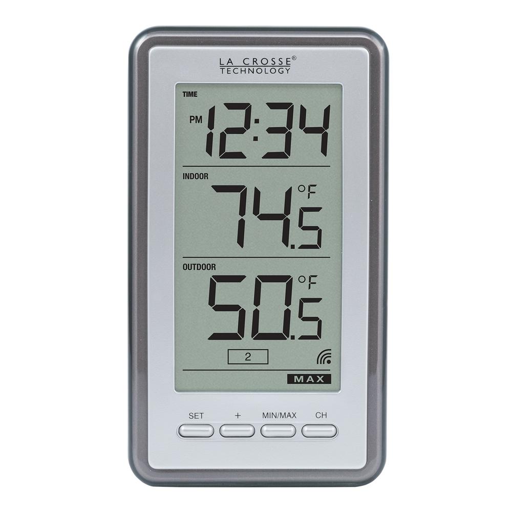 La Crosse Technology Wireless Thermometer with TimeWS9160UITCBP
