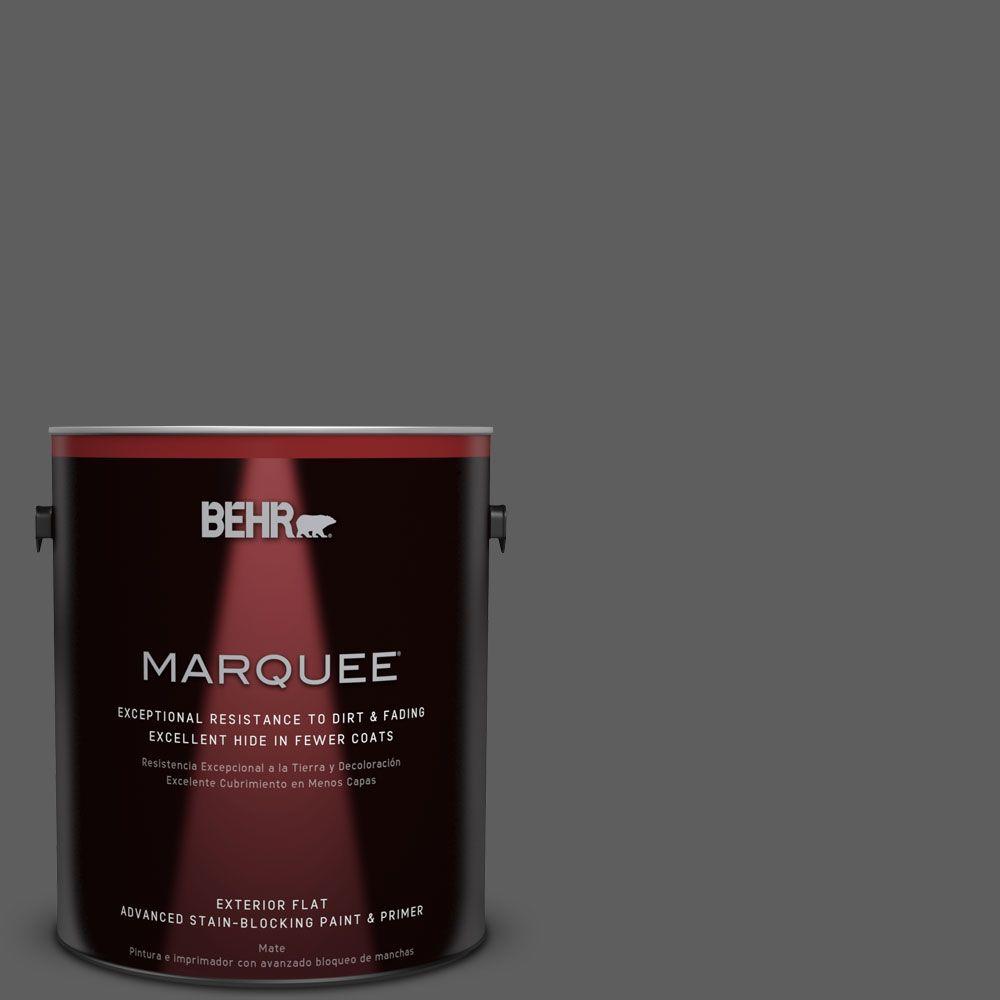BEHR MARQUEE 1gal. N5206 Asphalt Gray Flat Exterior Paint445301