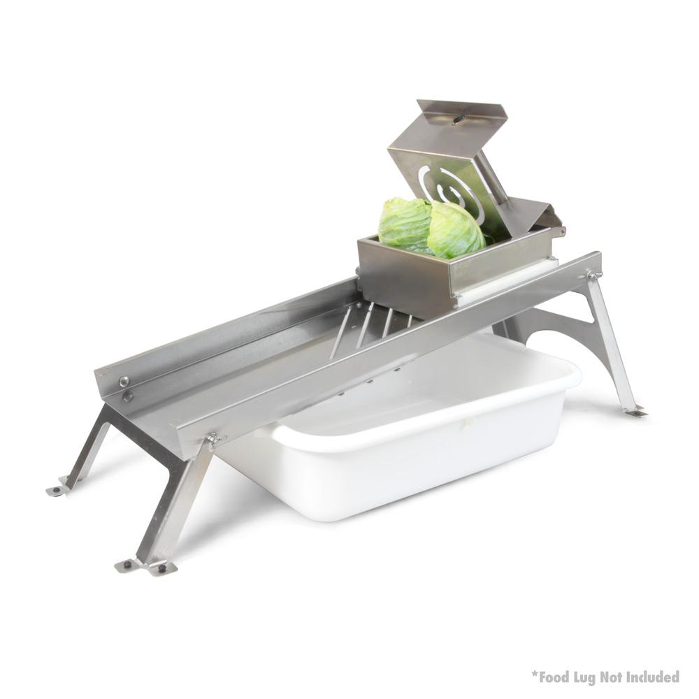 Harvest Fiesta Stainless Steel Countertop Mandolin Style Cabbage Harvest Fiesta Stainless Steel Countertop Mandolin Style Cabbage Shredder