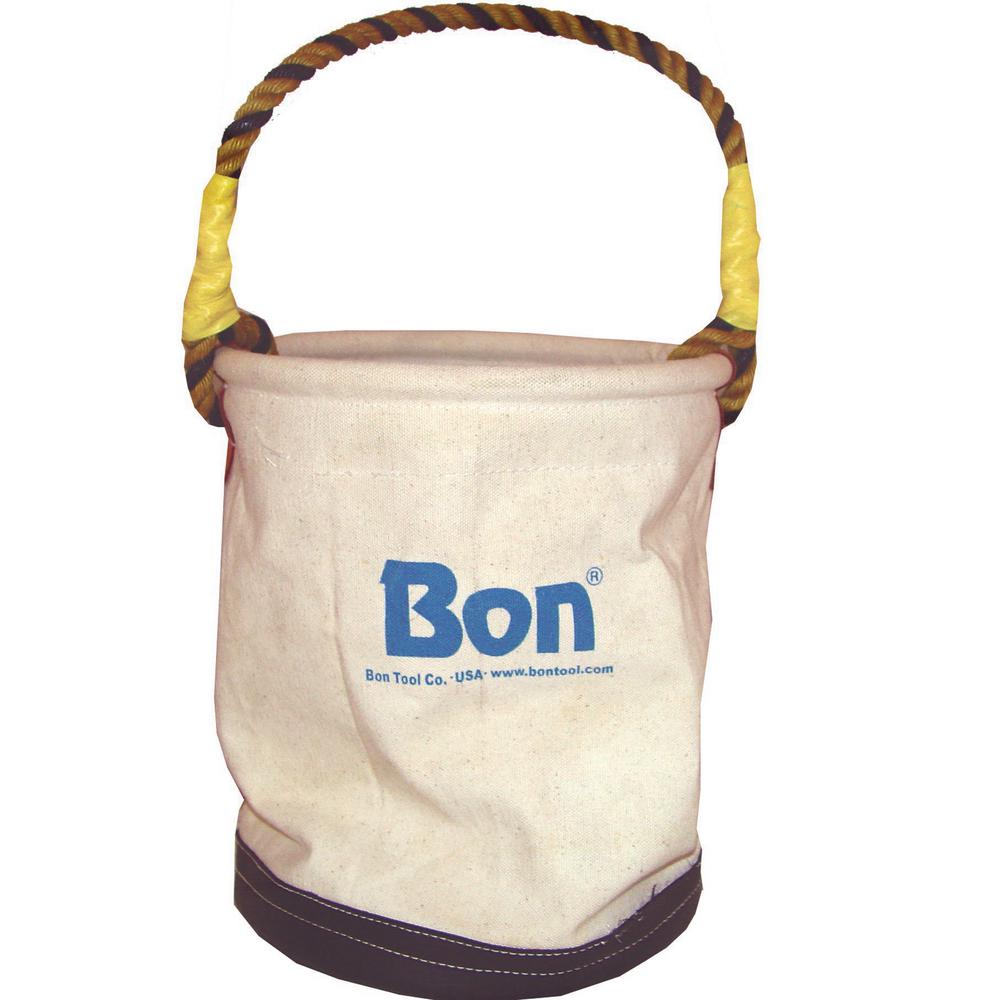 Bon Tool 16 in. Canvas Bucket Tool Bag-41-102 - The Home Depot