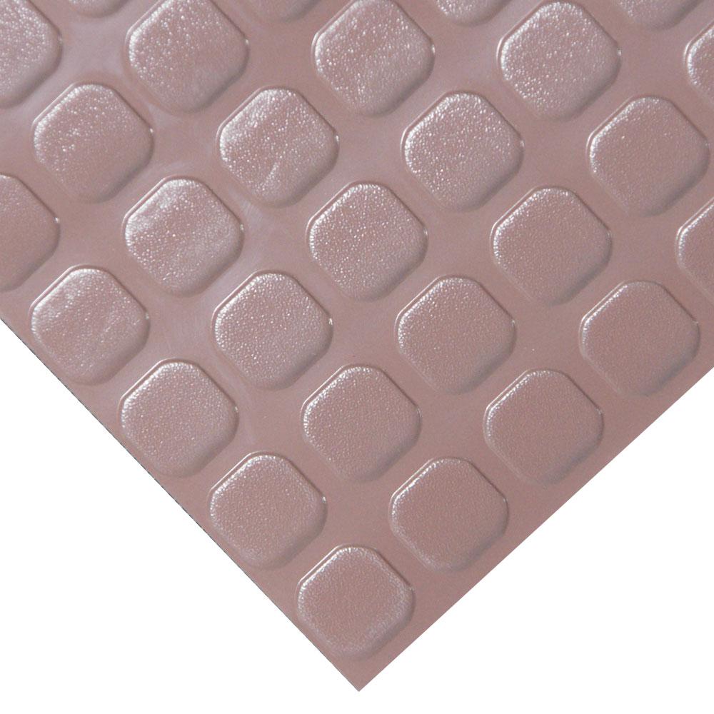 RubberCal "BlockGrip" 4 ft. x 30 ft. Brown Commercial PVC Flooring03