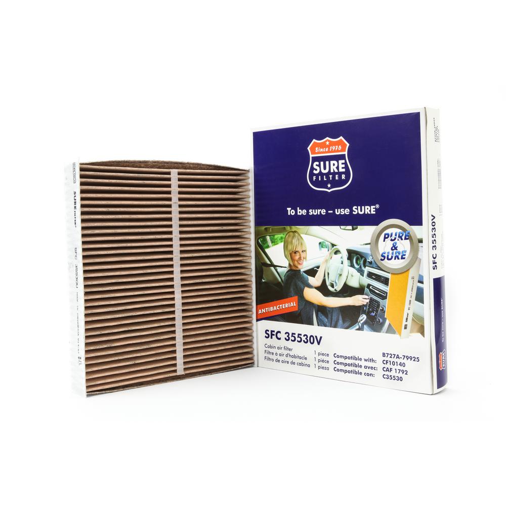 Sure Filter Replacement Antibacterial Cabin Air Filter for Wix 24483