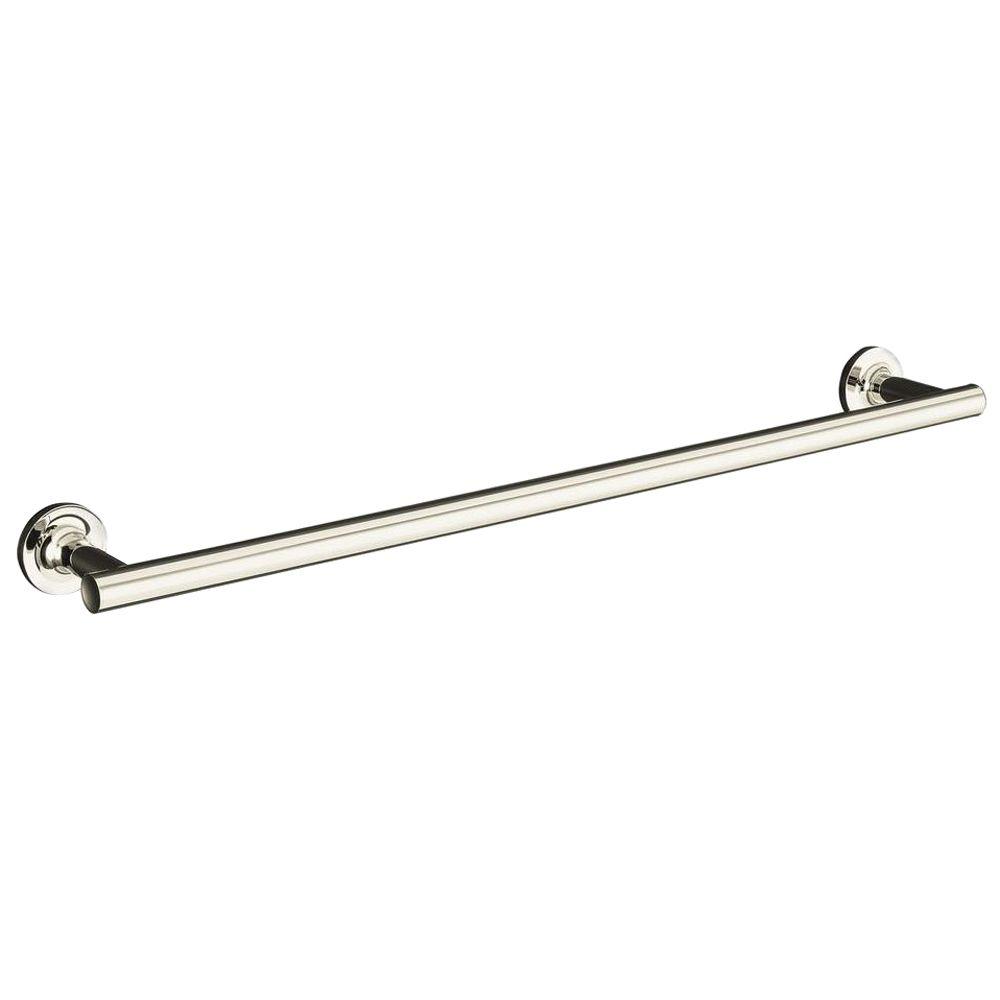 KOHLER Purist 24 in. Towel Bar in Vibrant Polished Nickel-K-14436-SN