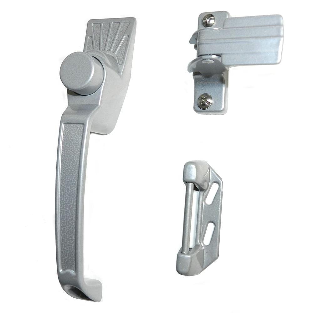 door screen aluminum handle latches silver stainless steel window pack spring storm