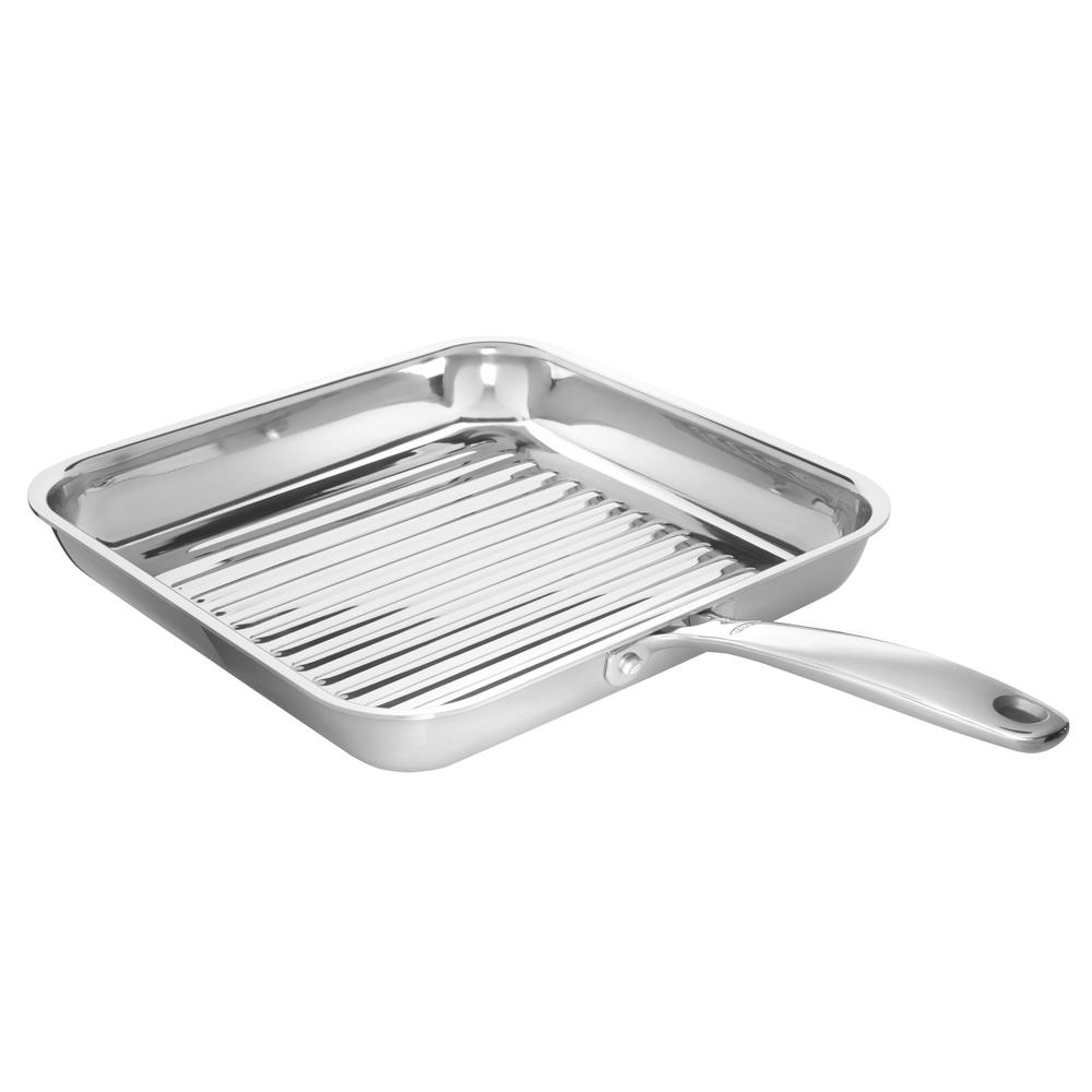 OXO Good Grips Stainless Steel Pro 11 in. Grill Pan CW000978003 The Home Depot