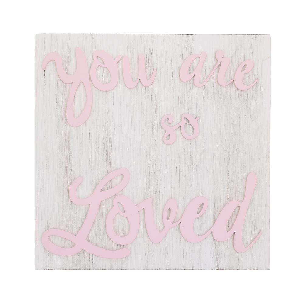 pink nursery wall decor