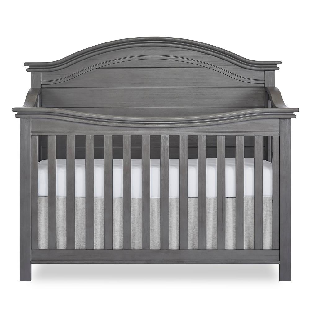 rustic gray baby crib