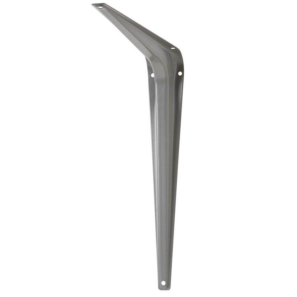 The Hillman Group 12 In X 14 Gray Shelf Bracket 20 Pack Gray Shelf Bracket