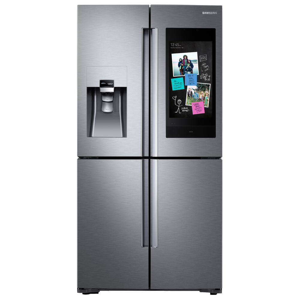 Samsung 22 Cu Ft Family Hub 4 Door French Smart Refrigerator Samsung 22 Cu Ft Family Hub 4 Door French Smart Refrigerator In