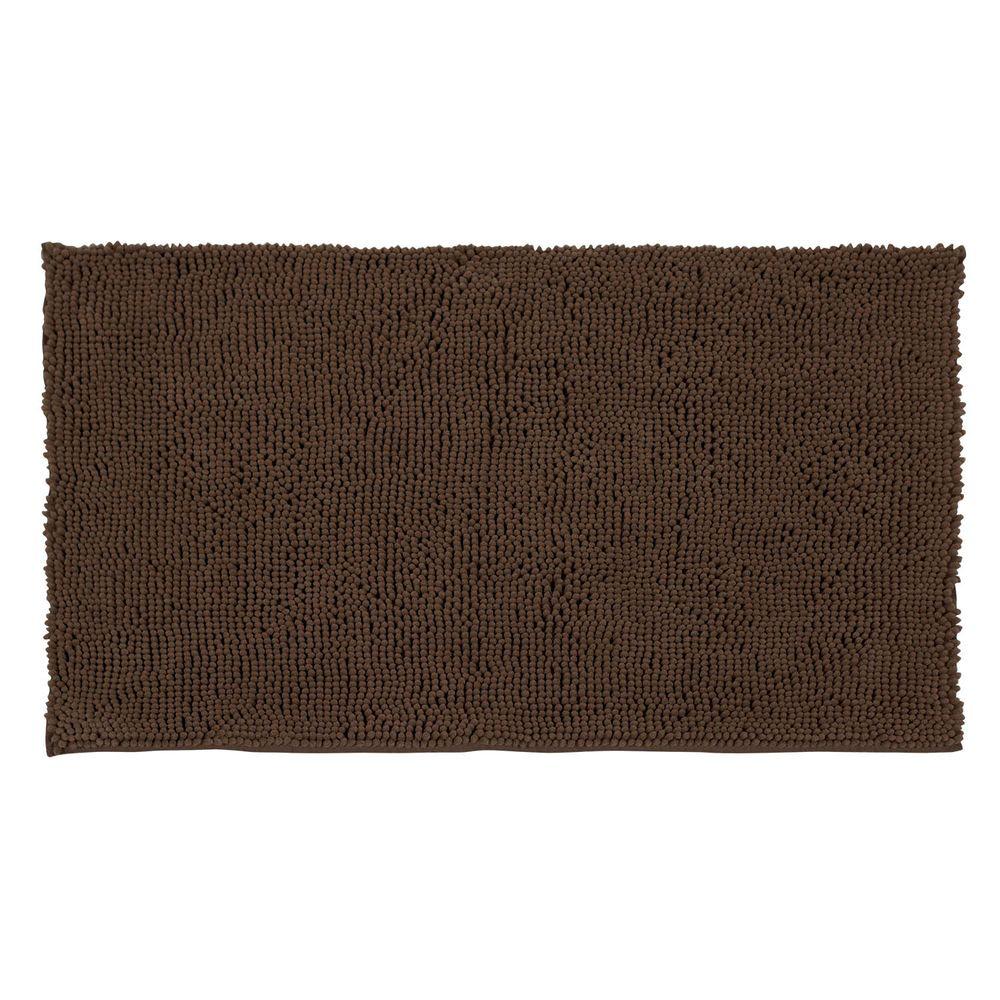 Brown Bath Rugs Mats The Home Depot Plush