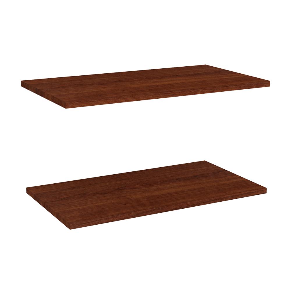 Closetmaid Impressions 25 In Standard Extra Shelves Dark Cherry Standard Extra Shelves In Dark Cherry 2 Pack