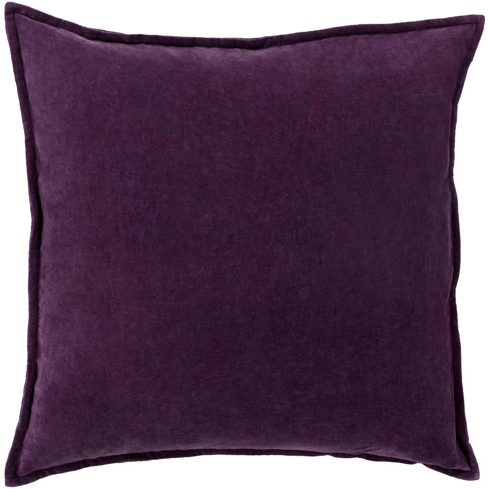 Artistic Weavers Velizh Dark Purple Solid Polyester 20 In X 20 In Throw Pillow S00151046769 The Home Depot