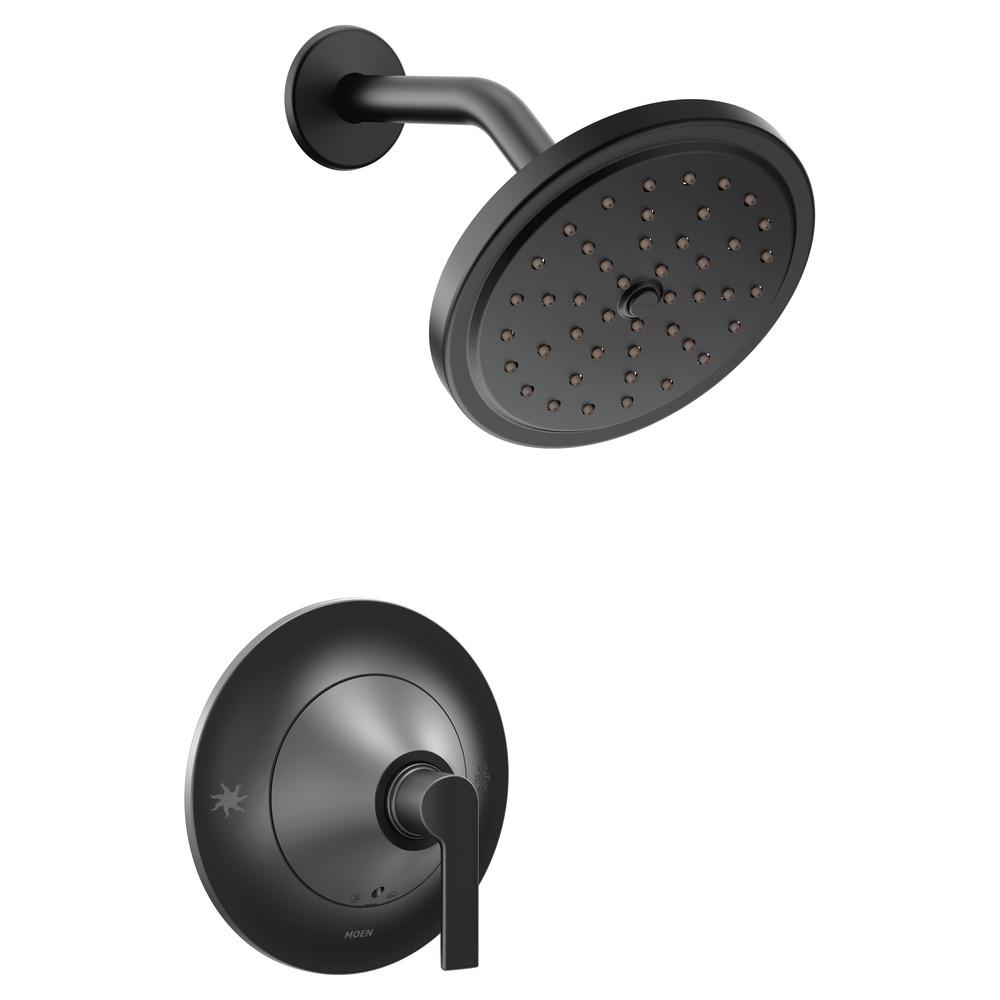 MOEN Doux 1Handle PosiTemp Shower Faucet Trim Kit in Matte Black