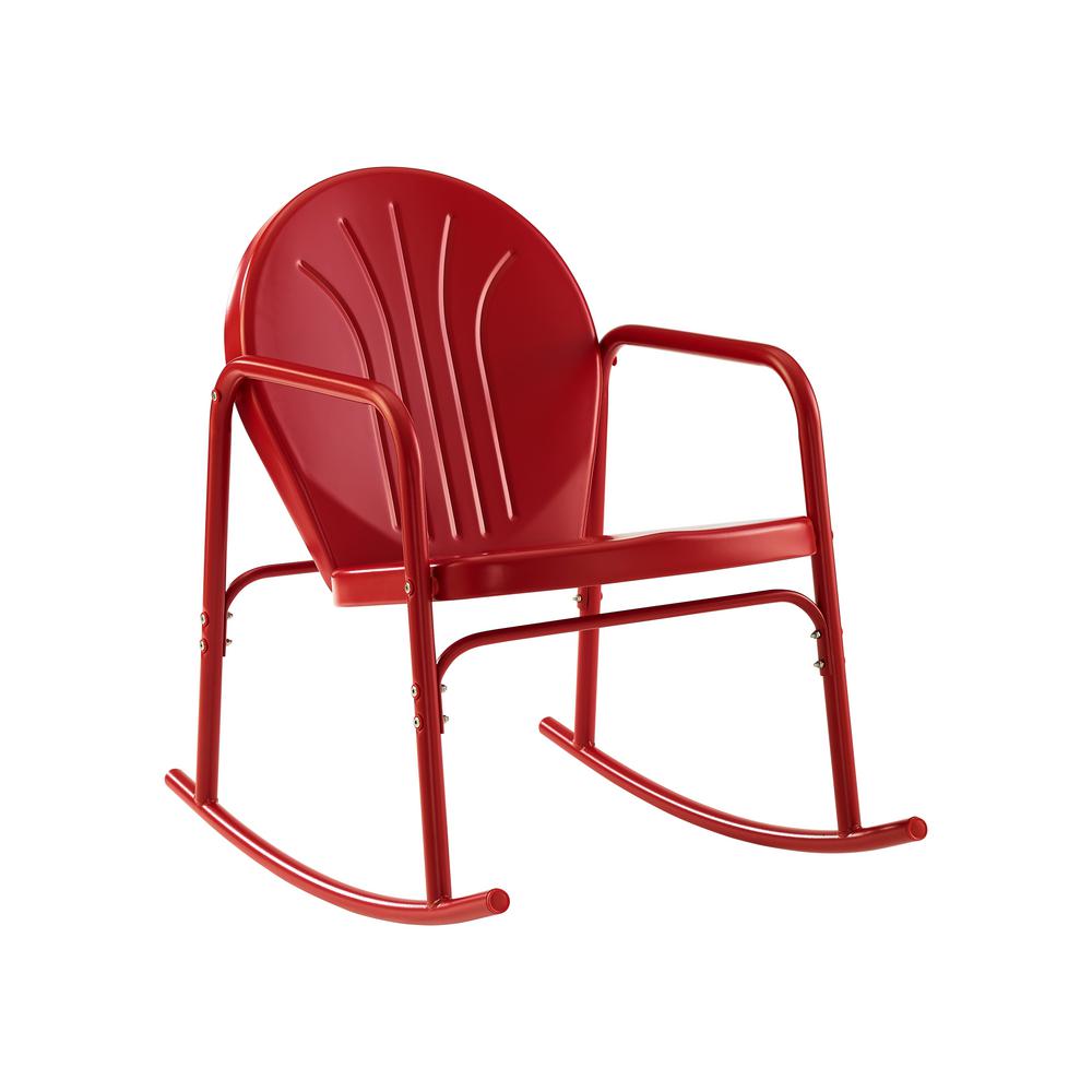 kids red rocking chair